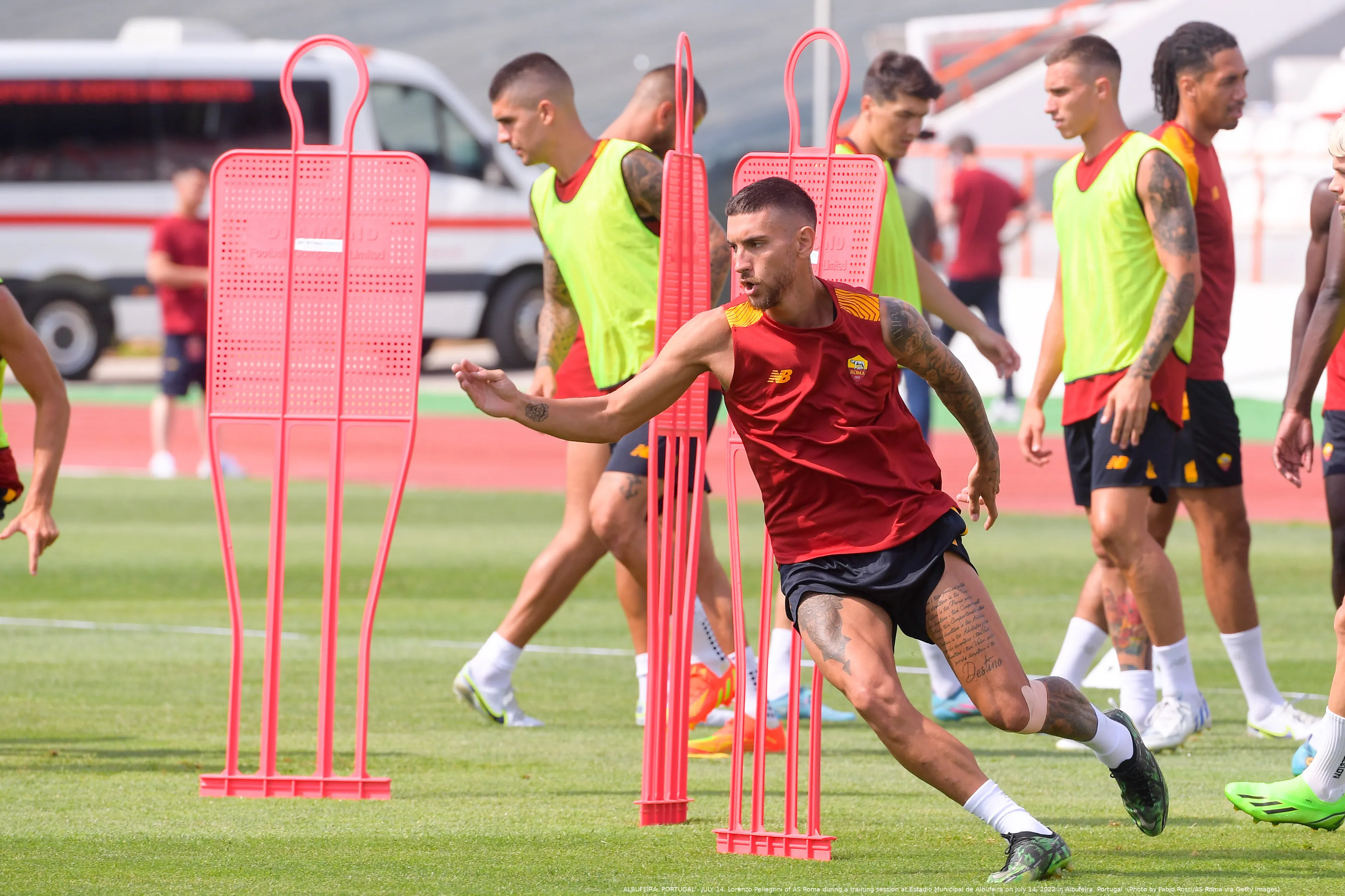 pellegrini allenamento albufeira