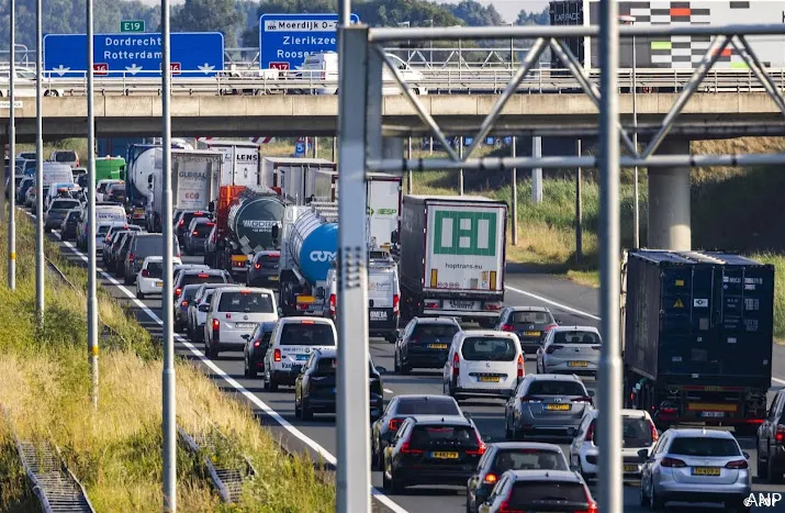 a16 richting breda dicht vanwege ongeval