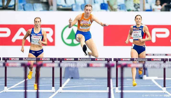 bol aast in rome op goud en toptijd in ek finale 400 meter horden