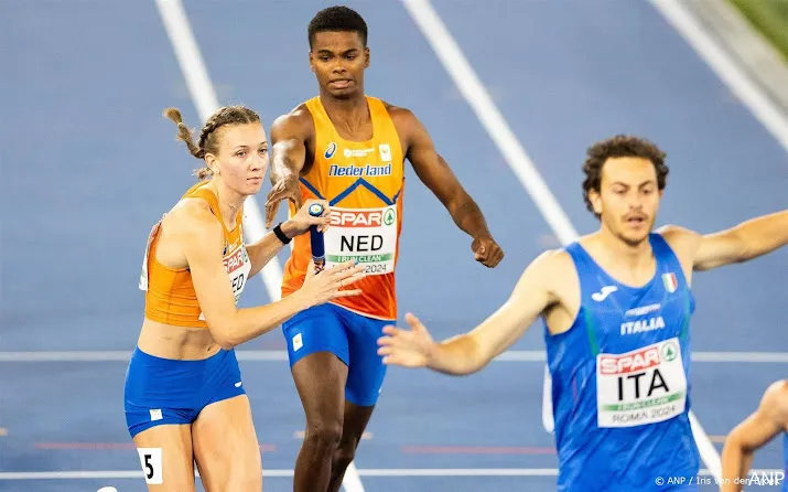 bol en klaver pakken europees brons op mixed relay 4400 meter