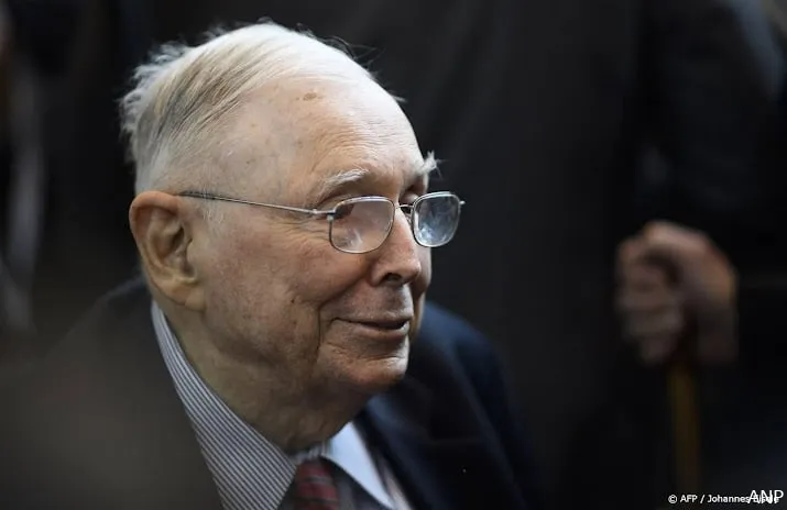 charlie munger de rechterhand van warren buffett overleden