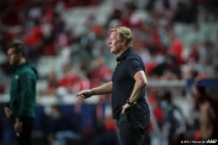 coach koeman een harde nederlaag in lissabon