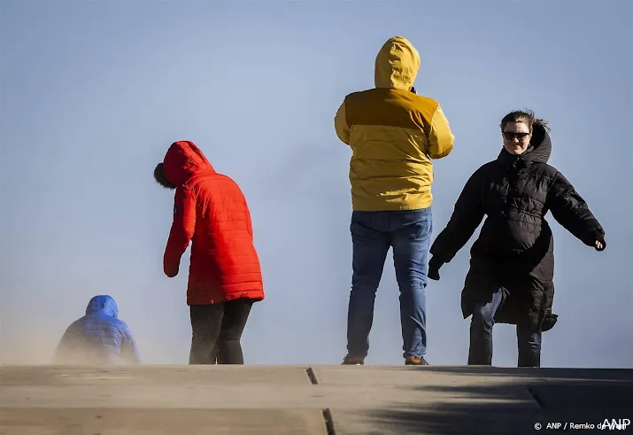 code geel in bijna heel het land om zware windstoten