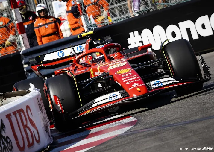 formule 1 race in monaco na drie kwartier hervat met sainz