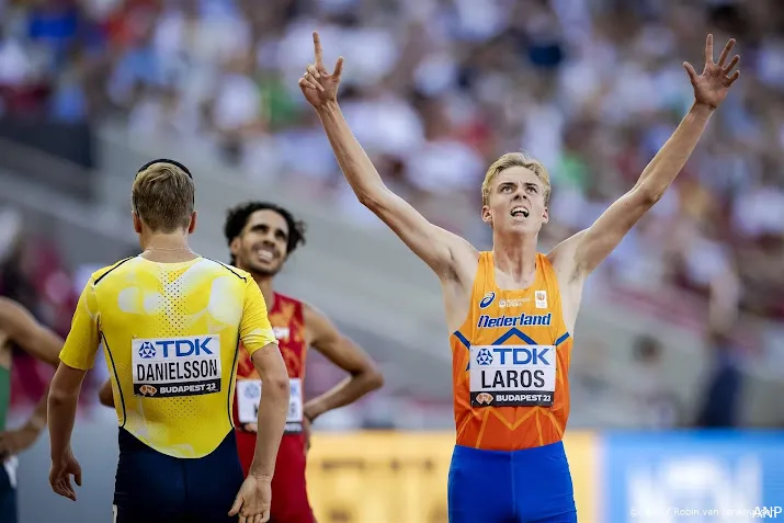 hardlooptalent laros leert duwen en trekken op wk atletiek