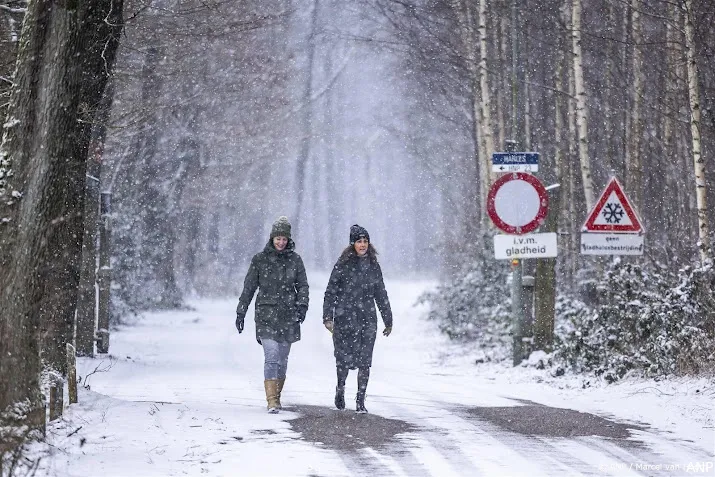 in noord nederland donderdag kans op sneeuwdek tot 3 centimeter
