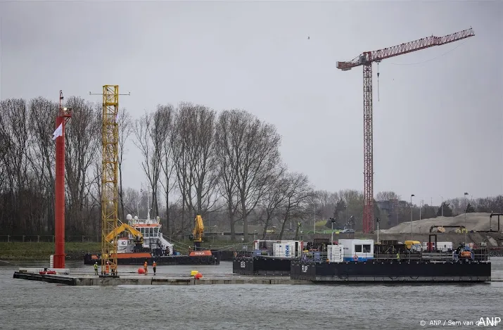 nieuwe waterweg langer gestremd door kortsluiting bij tunnelwerk