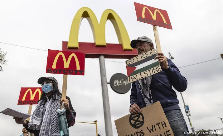 pro palestijnse boycots zetten druk op resultaten mcdonalds