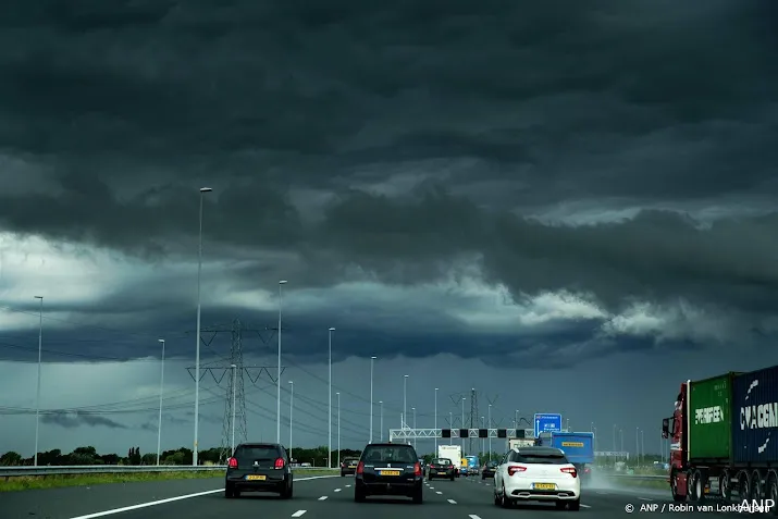 rijkswaterstaat onweer en hagel gevaarlijk op weg en water