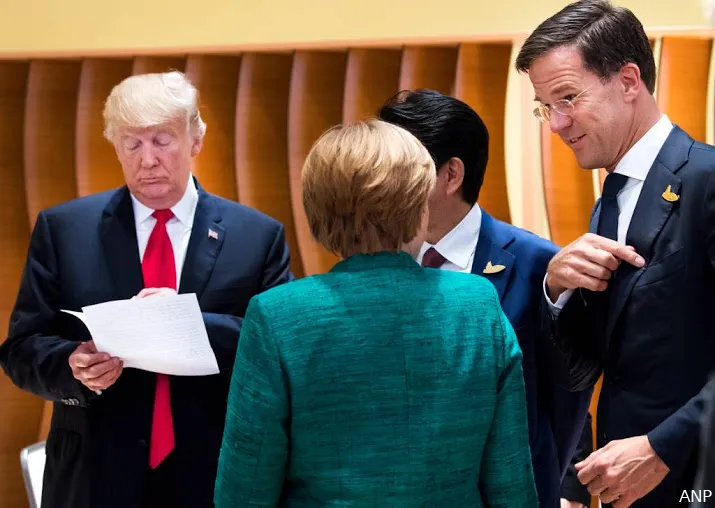 rutte op bezoek bij president trump