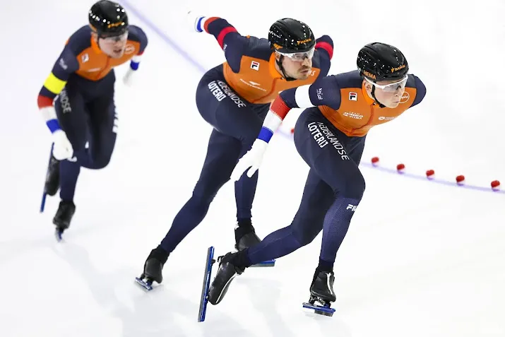 schaatsers blijven in teamsprint steken op zilver achter china