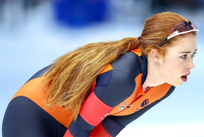 schaatsster de jong tevreden met haar race op 1000 meter