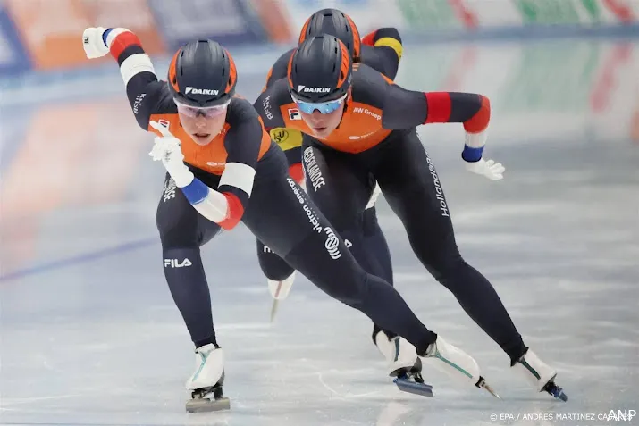 schaatssters winnen in beijing teamsprint