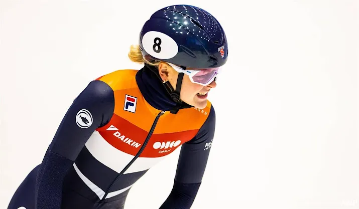 shorttrackster xandra velzeboer wint 500 meter in dresden