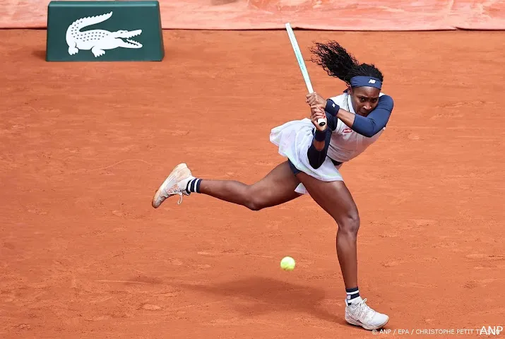 tennisster gauff moet werken voor zege ondanks grote cijfers