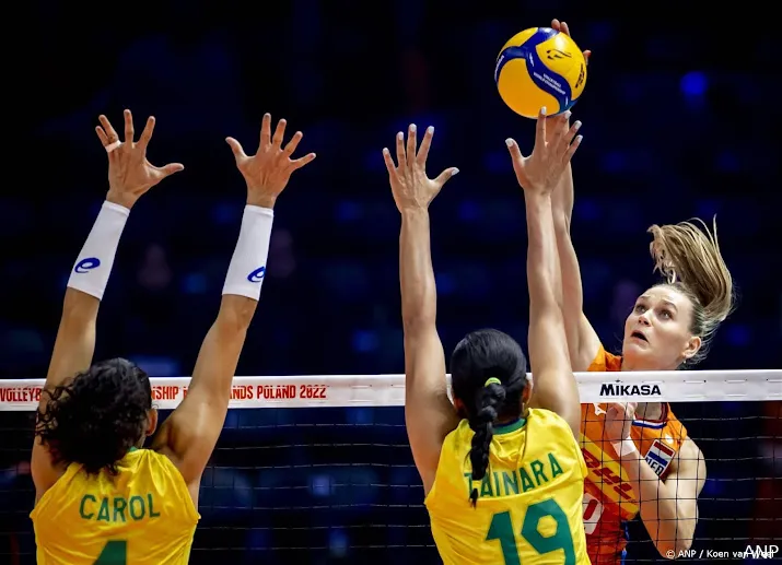 volleybalsters in nations league ook onderuit tegen brazilie