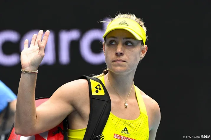 voormalig kampioene kerber al uitgeschakeld in melbourne