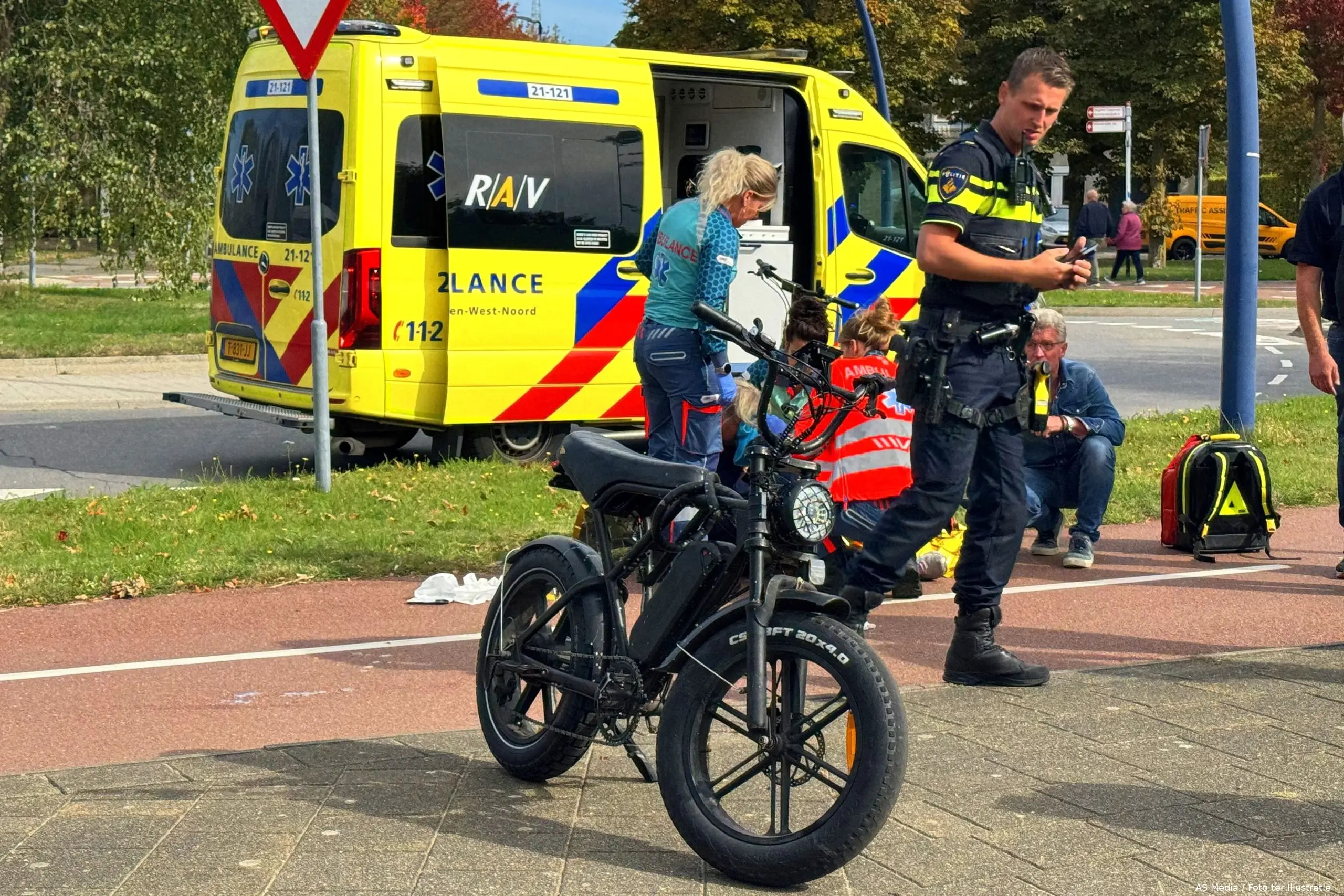 fatbiker botst op fietster1 scaled
