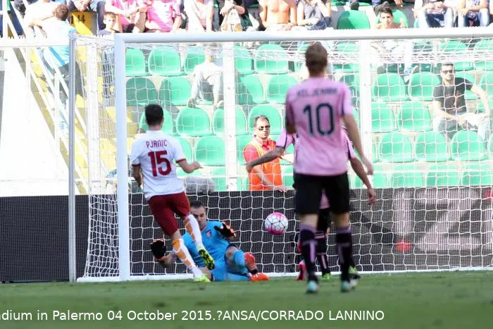palermo roma pjanic gol
