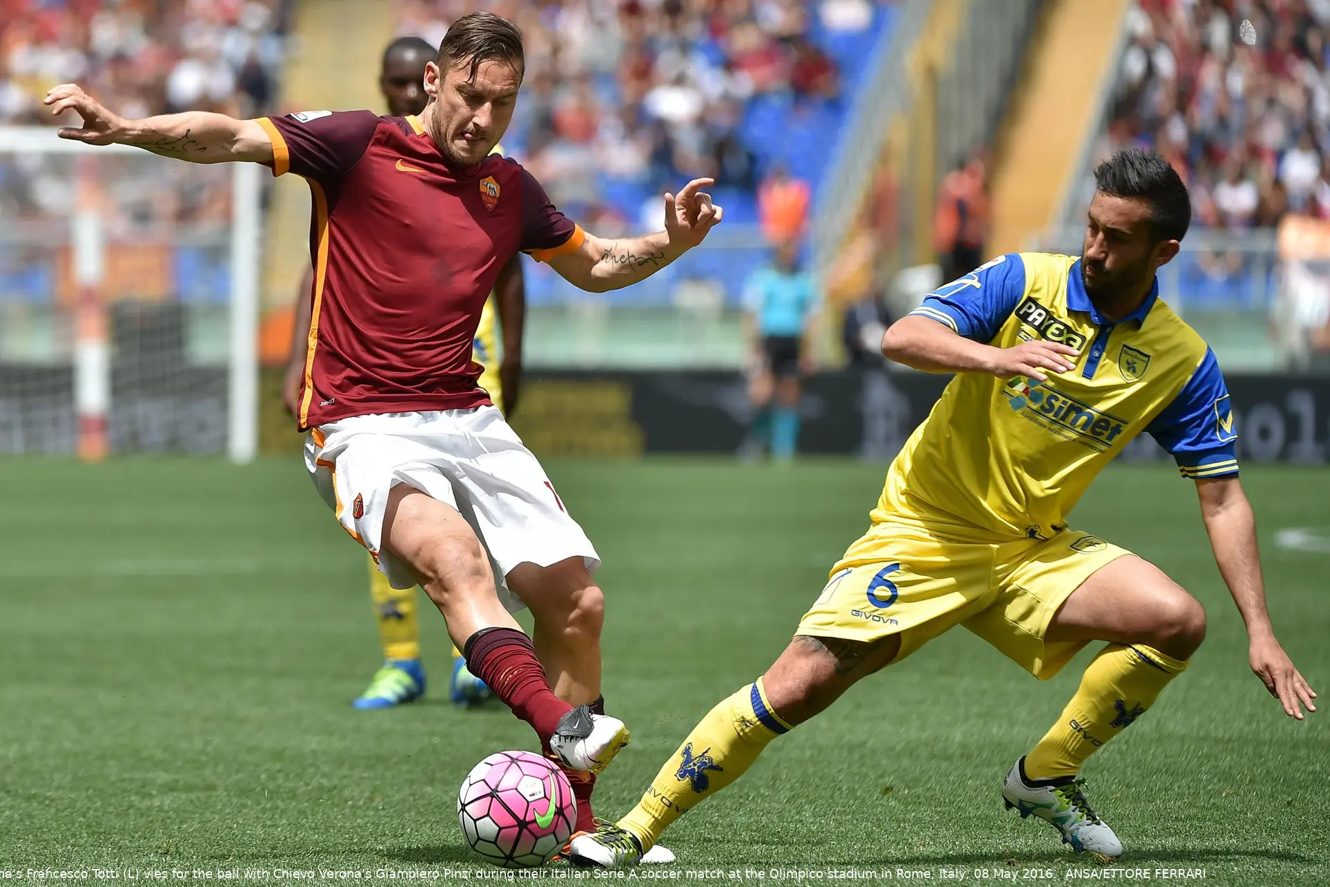 totti pinzi roma chievo