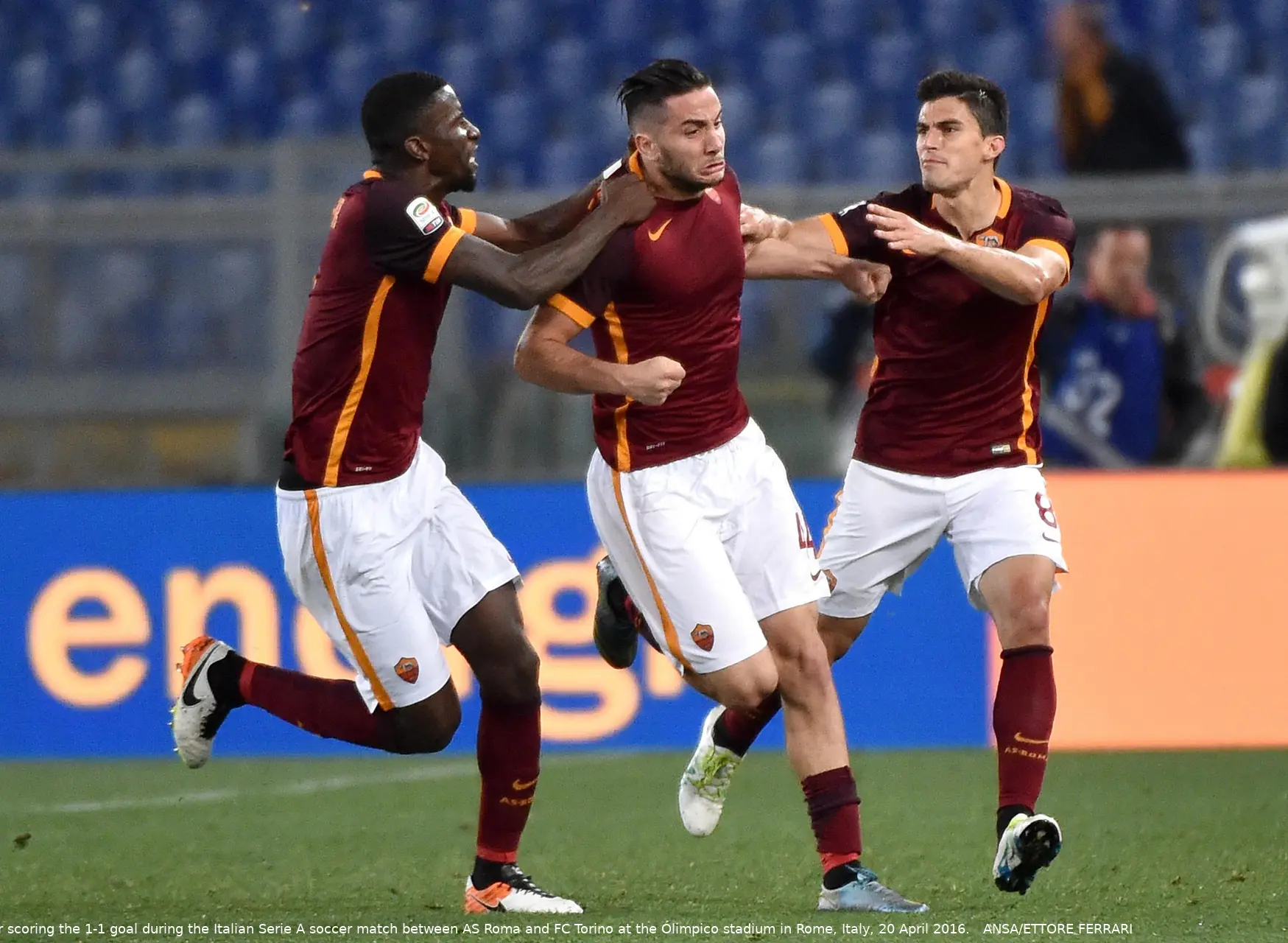 manolas esulta rudiger perotti roma toro 2