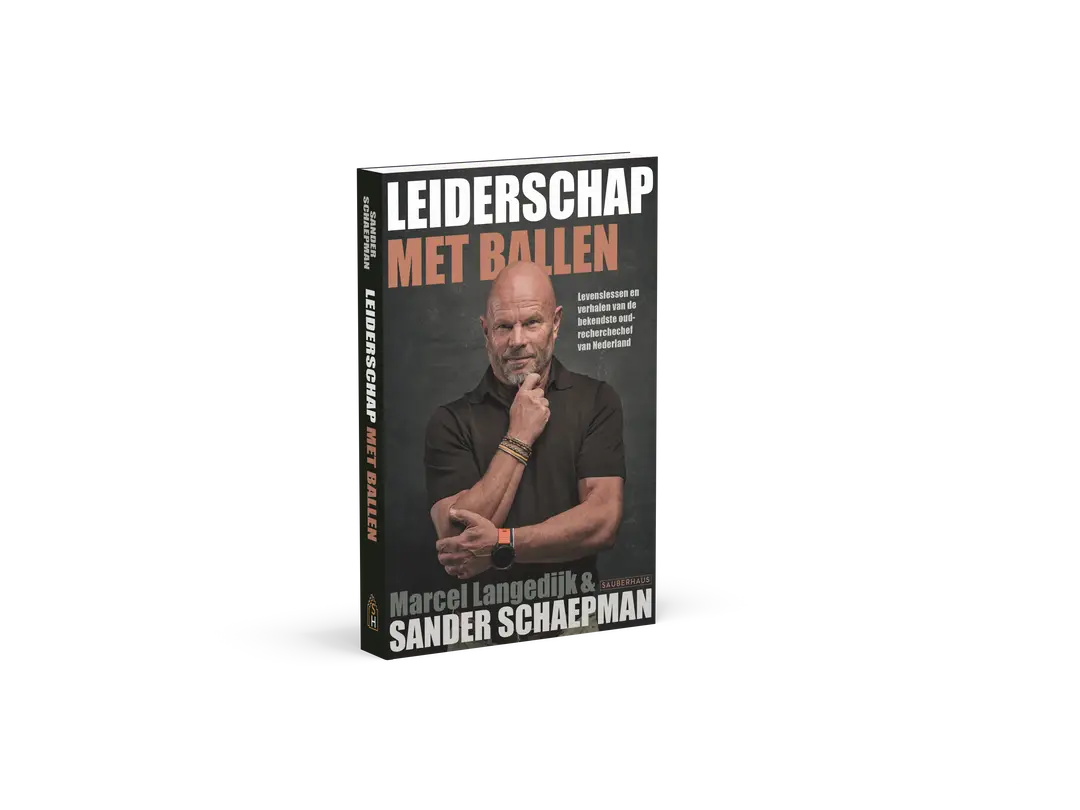 leiderschap met ballen. Foto van de omslag van het boek