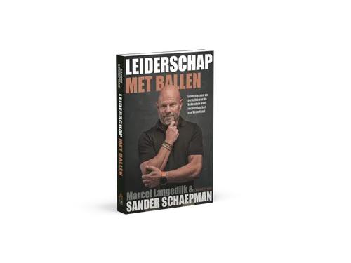leiderschap met ballen. Foto van de omslag van het boek