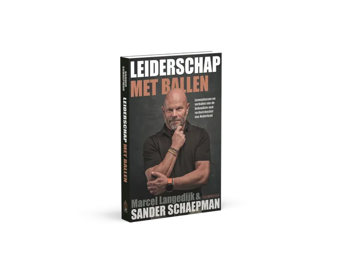 leiderschap met ballen. Foto van de omslag van het boek