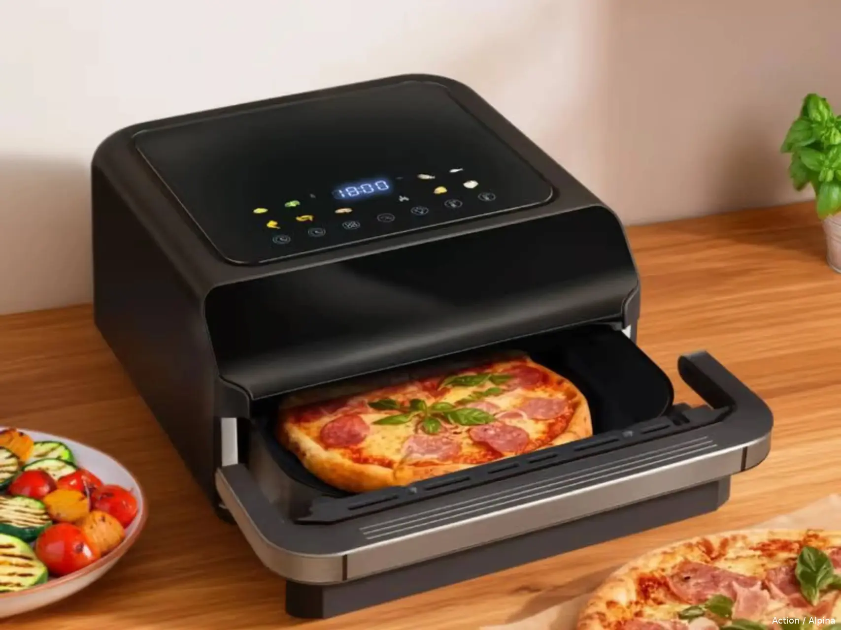 Alpina pizzaoven met display action