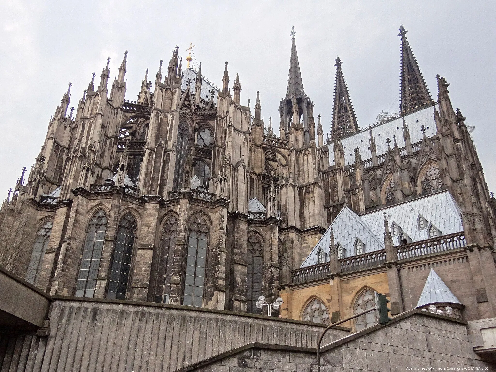 cathedral viewed from below koln cologne germany