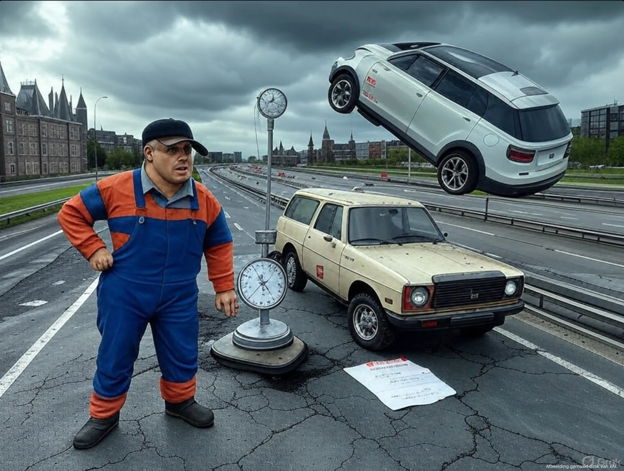 wegenbelasting afhankelijk van oppervlak om elektrisch rijden te beschermen