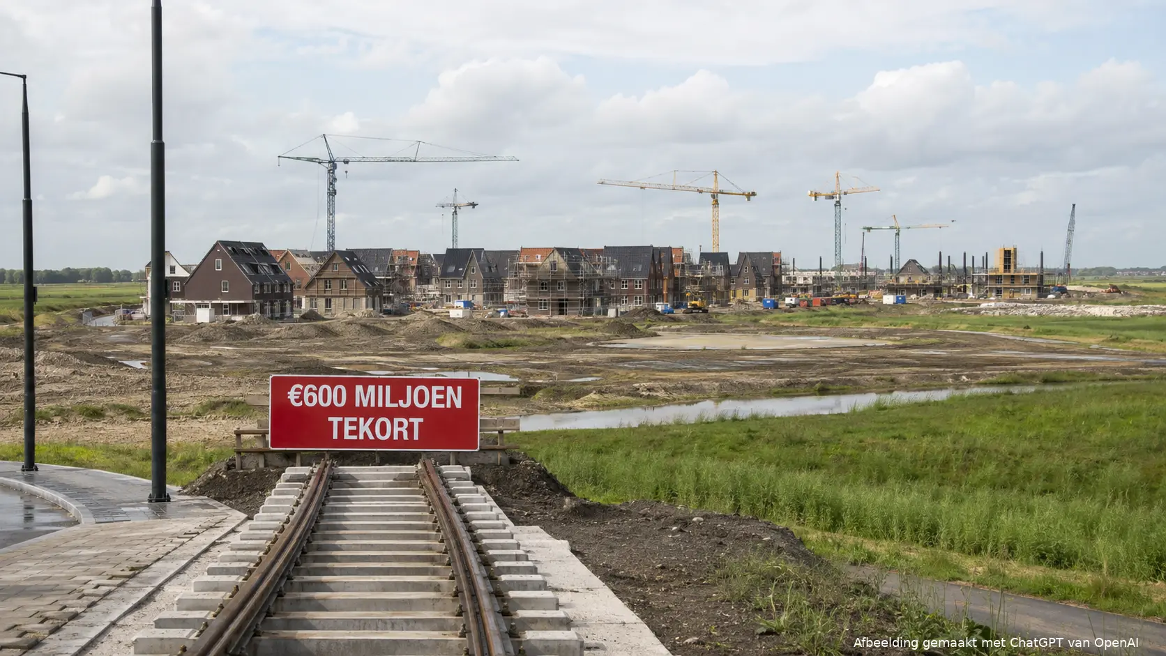 Voor ruim 20.000 geplande woningen in Rijnenburg ontbreekt geld voor de noodzakelijke tramlijn