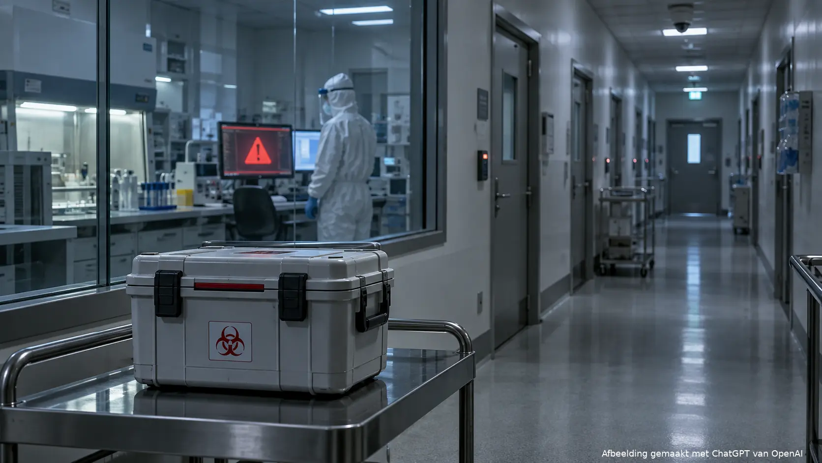 Laboratoriumgang bij het bevolkingsonderzoek na de megahack bij Clinical Diagnostics.