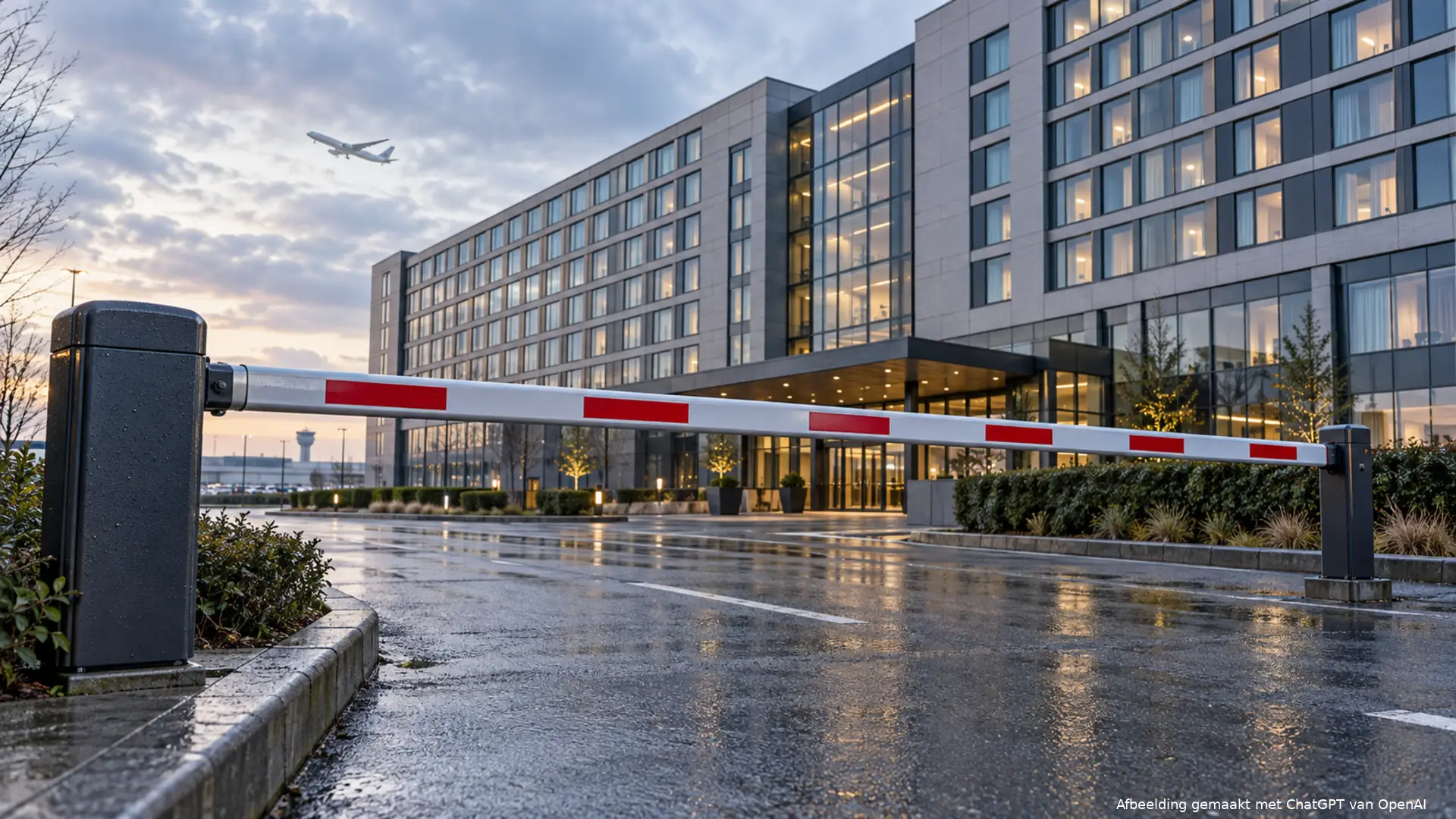 schiphol-hotel-gesloten-slagboom