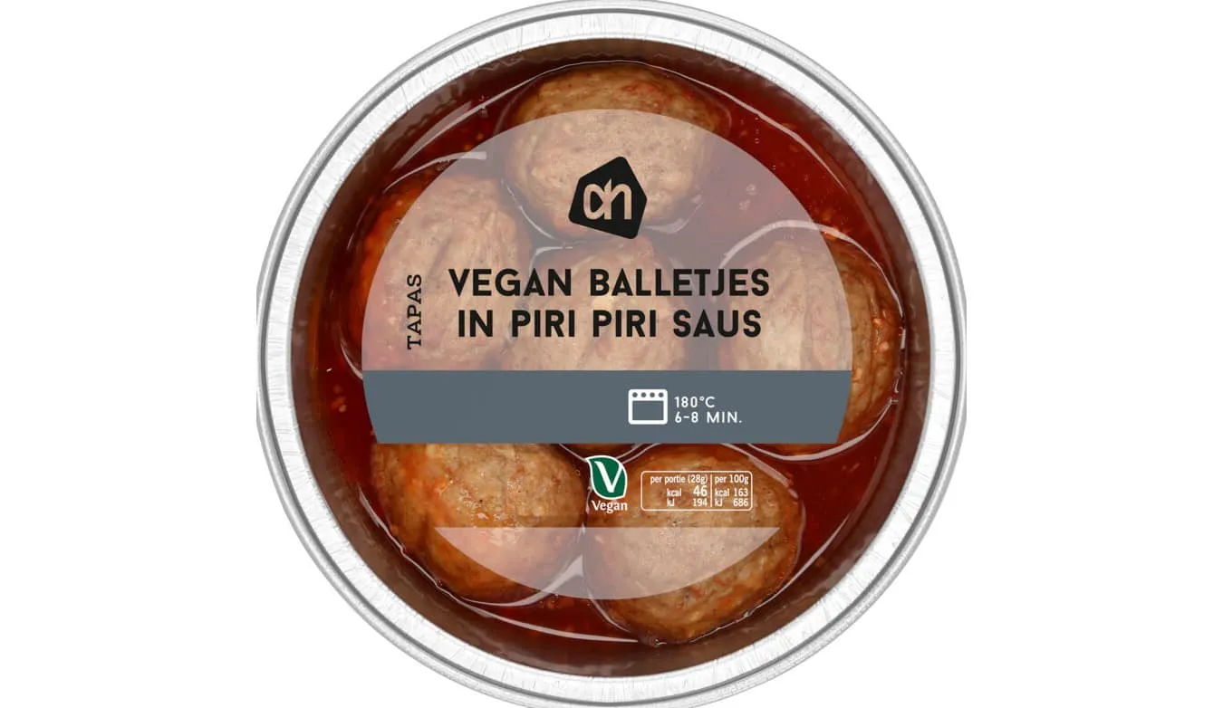 ah vegan balletjes piri piri