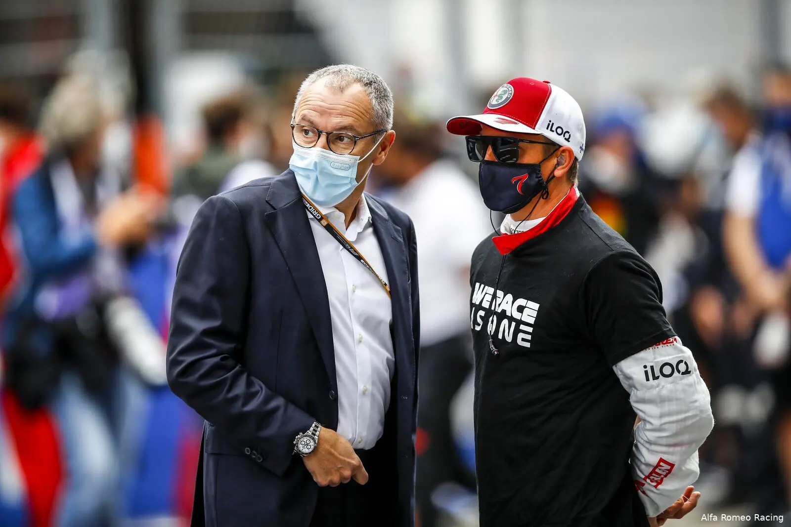 Kimi Raikkonen Stefano Domenicali Alfa Romeo