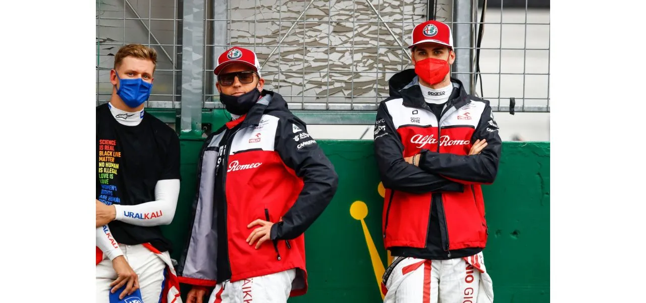 Mick Schumacher Kimi Raikkonen Antonio Giovinazzi