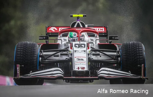 De bolide van Giovinazzi