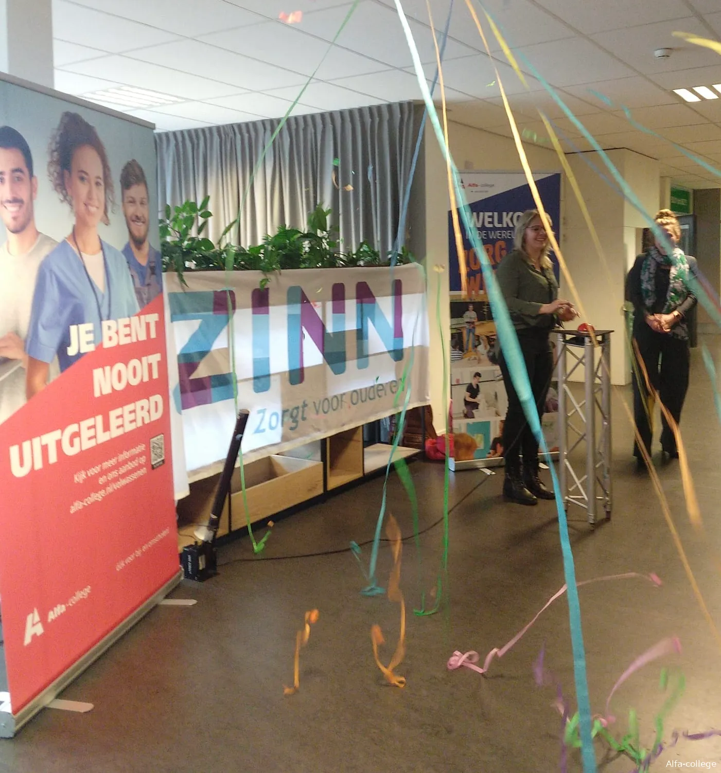 feestelijke aftrap van samenwerking tussen alfa college en zinn