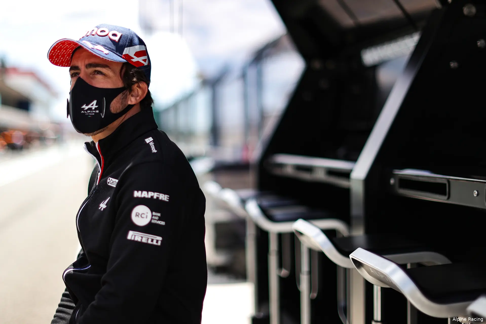 Fernando Alonso Alpine staart