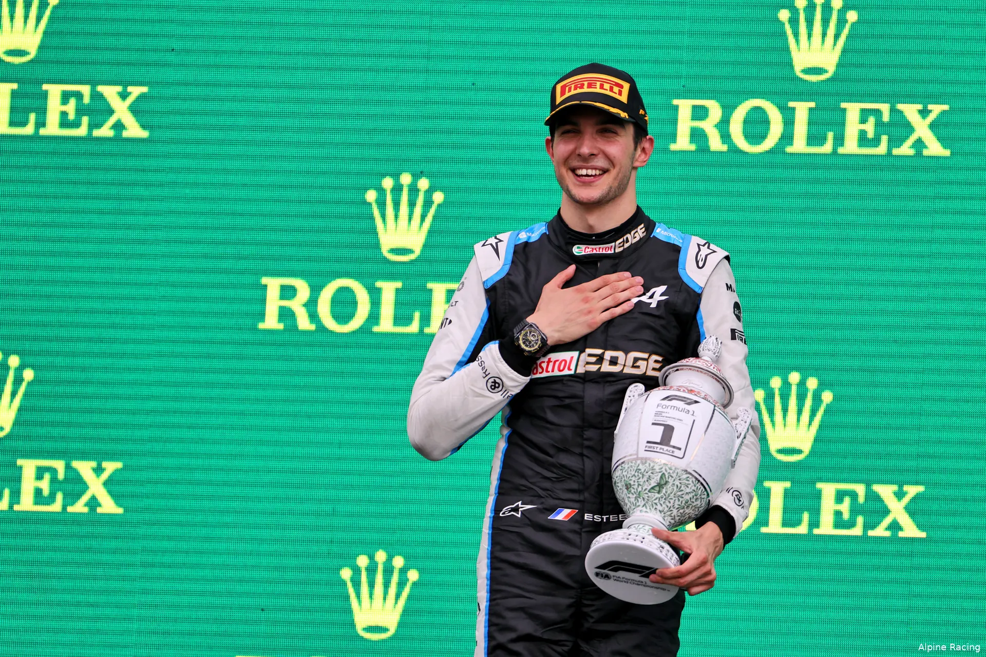 Ocon Alpine Hongarije