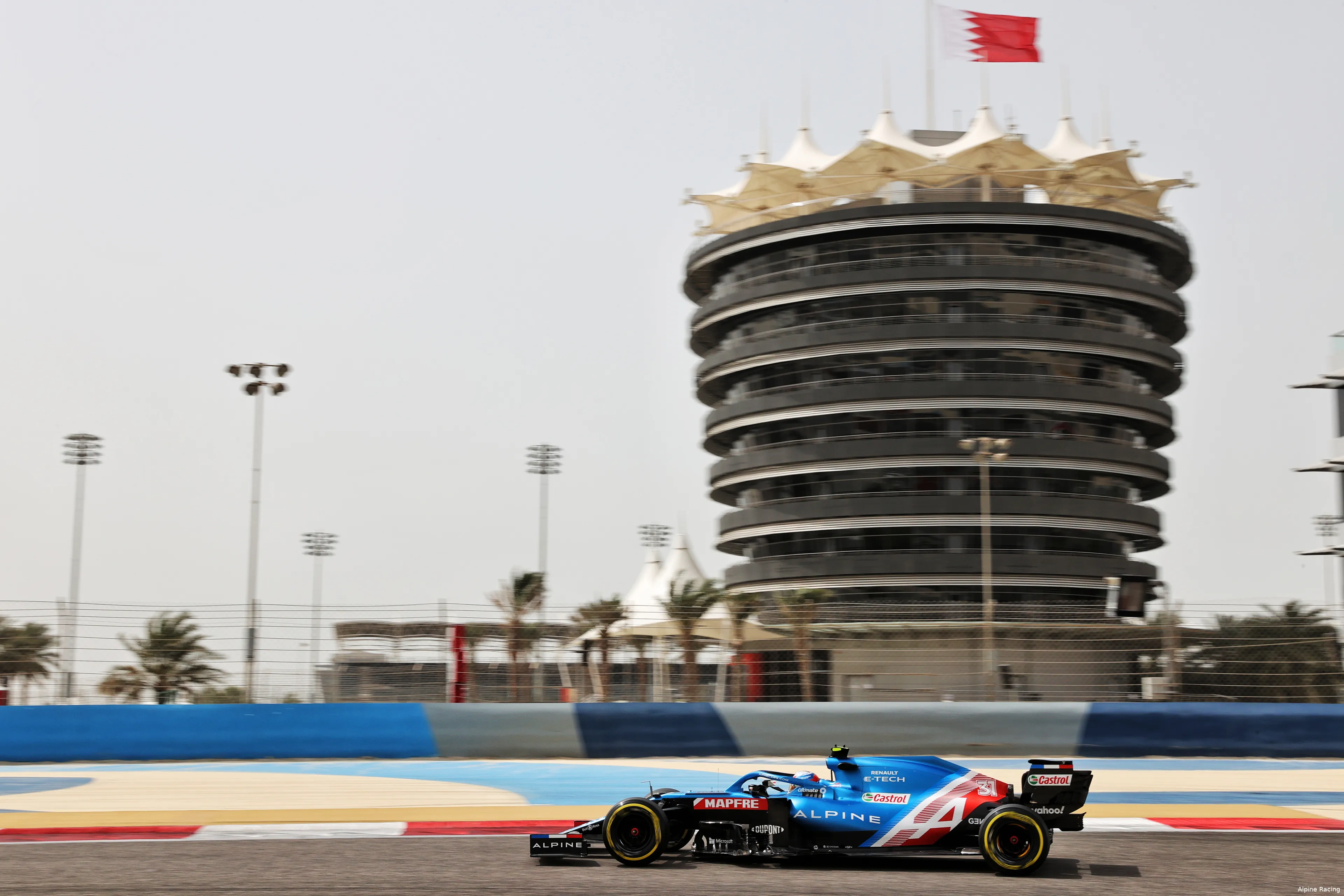 Alpine bahrein ocon wintertest 2021