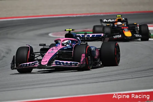 franco colapinto alpine gp spanje 2025 zondag yuki tsunoda red bull racing