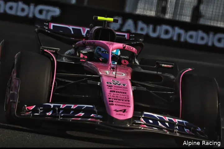 gasly abu dhabi 2bwt alpine formula one team 2024 formula 1 abu dhabi grand prix saturday