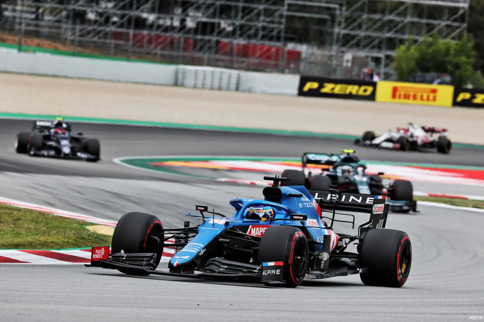 fernando alonso gp spanje alpine