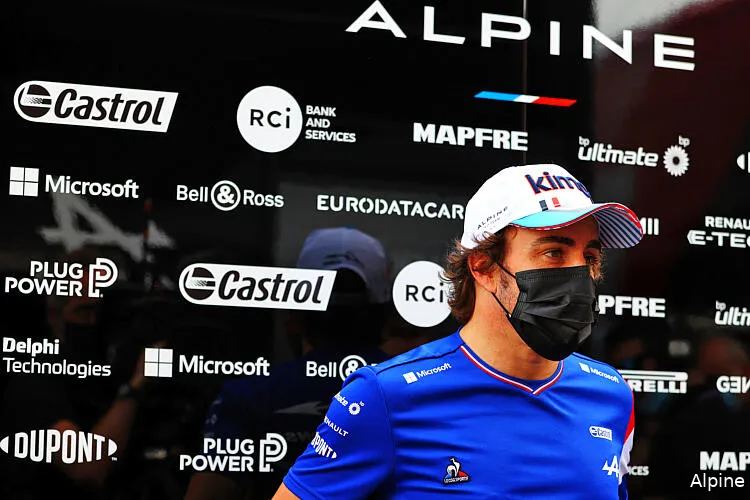 Fernando Alonso Alpine Frankrijk F1