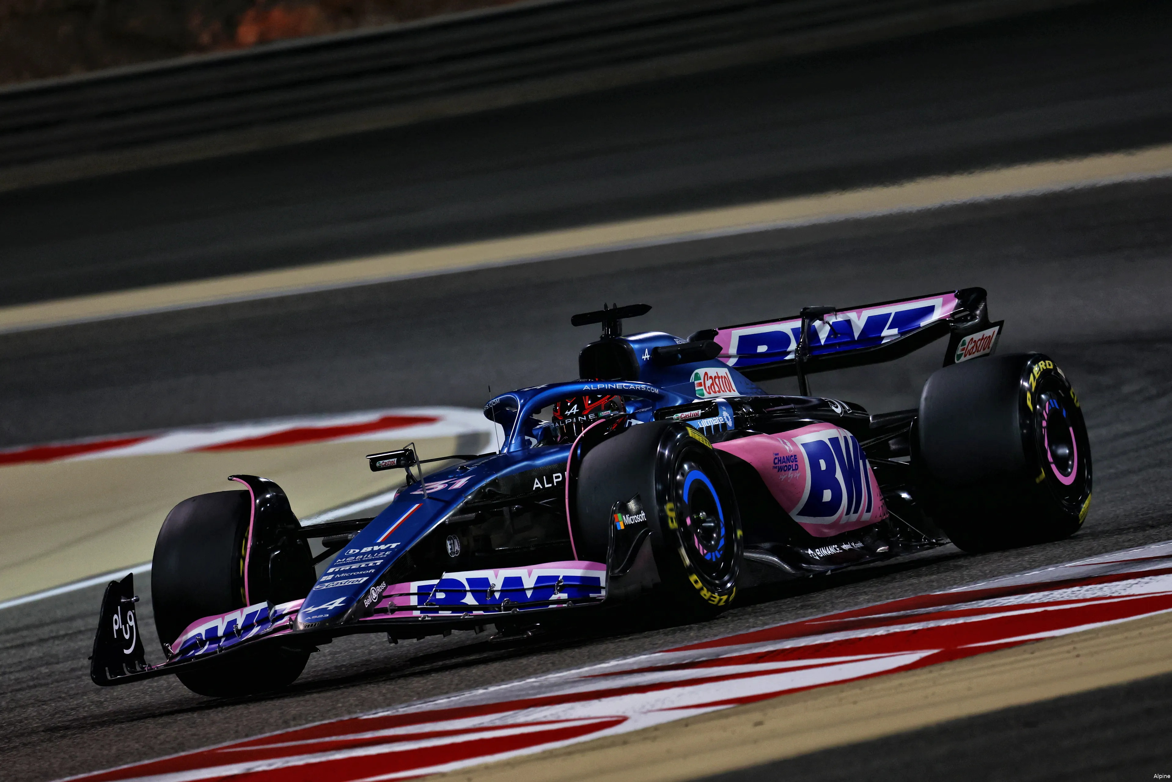 esteban ocon a523 alpine f1 testing bahrein 202341