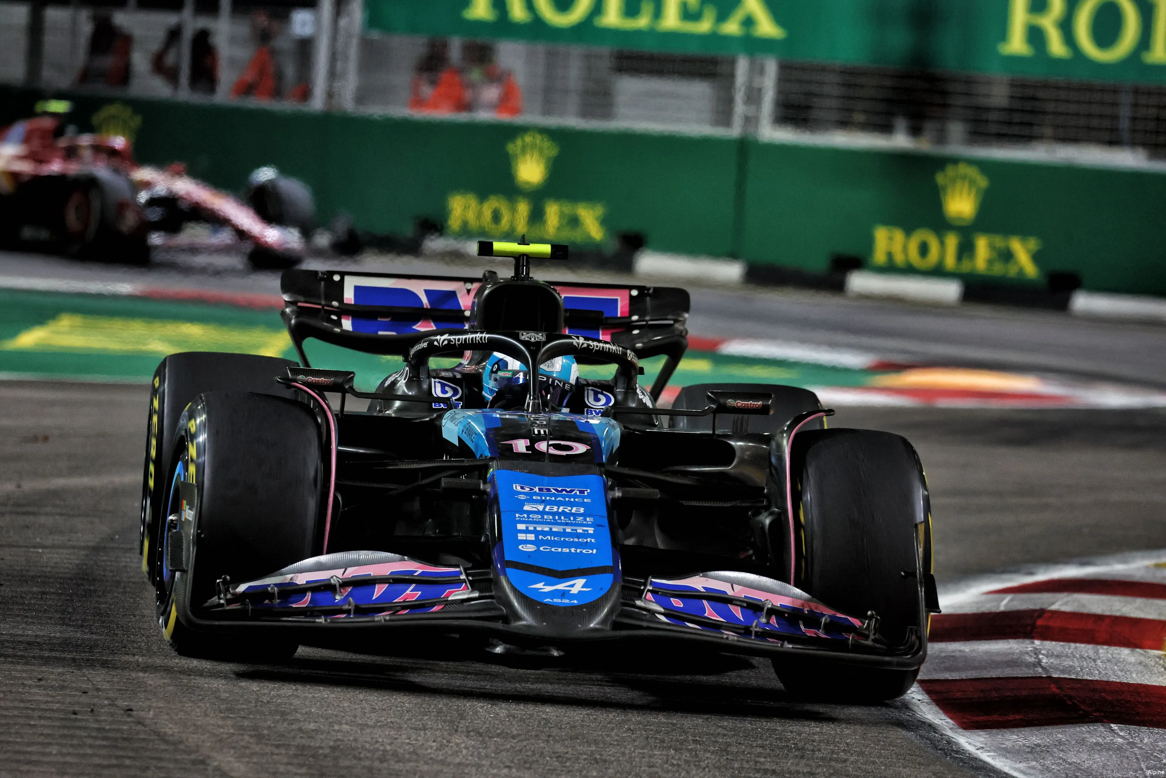 pierre gasly alpine zondag singapore 2024