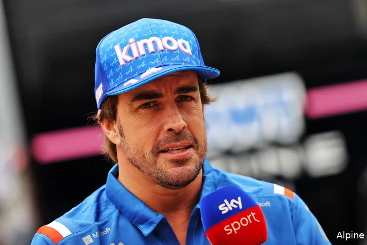 fernando alonso alpine f1 gp groot brittannie 2022