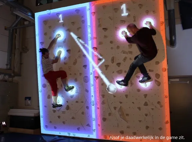 augmented climbing wall